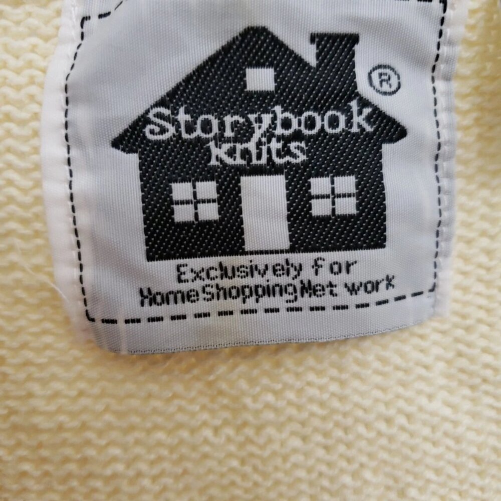 Storybook Knits Buzzin For Sun Button Spring Summer Theme Cardigan Women's Sz 1X - Picture 7 of 8